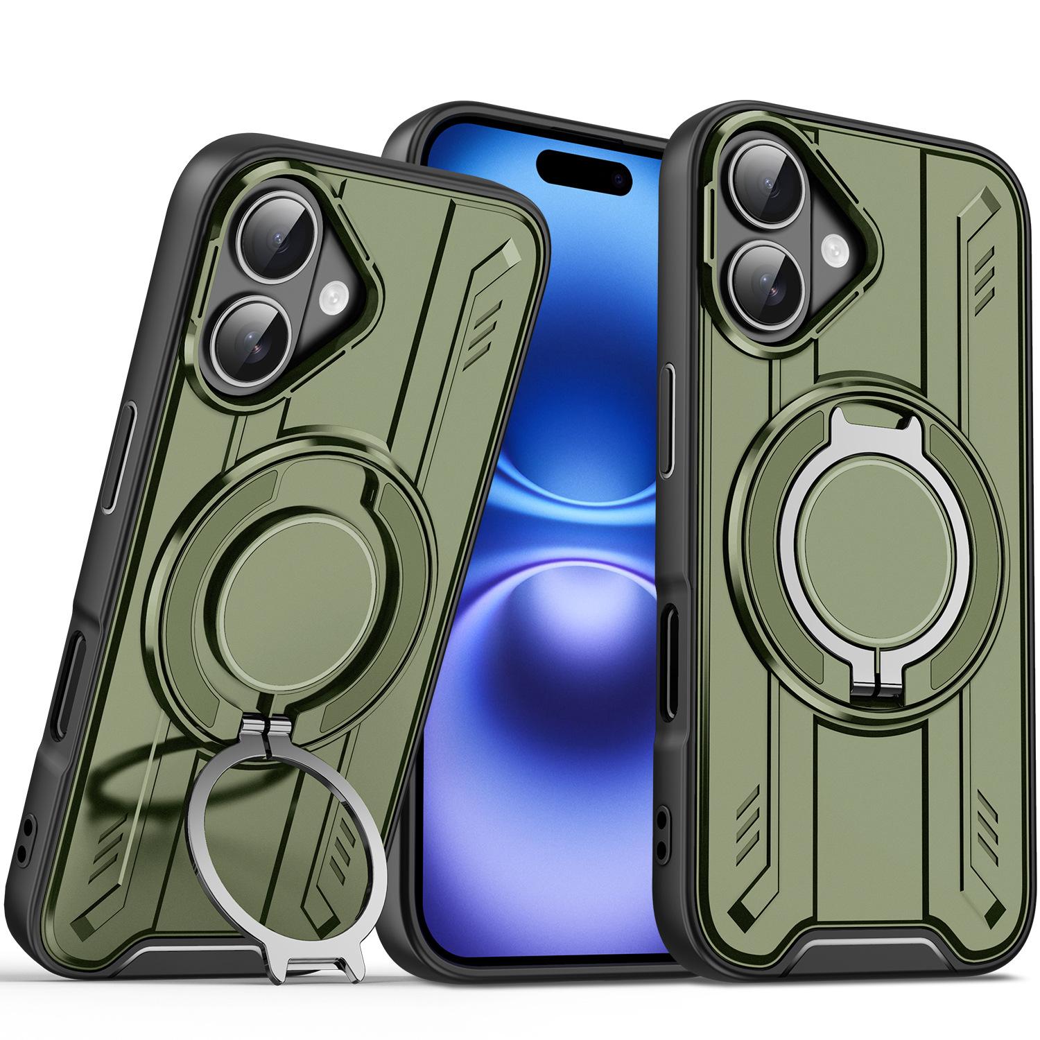 

Чехол для телефона Apple 16promax с невидимым держателем для IPhone17, магнитный чехол для пары For iPhone11 ProMax