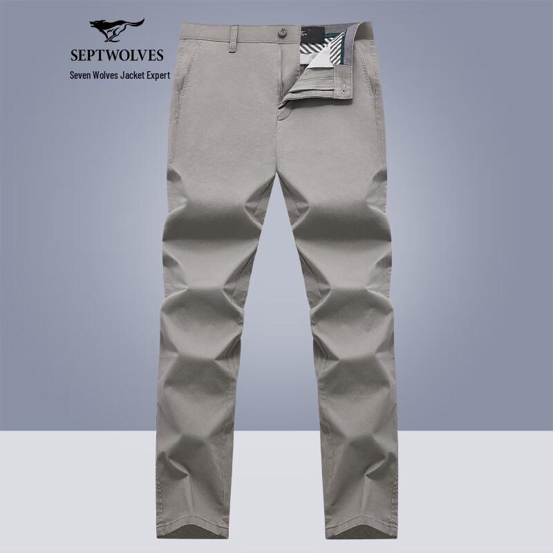 

Septwolves Men s Straight-Fit Business Casual Trousers 34
