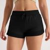 Women's Quick-Dry Mesh Yoga Shorts - Two-Piece, Anti-Exposure Design