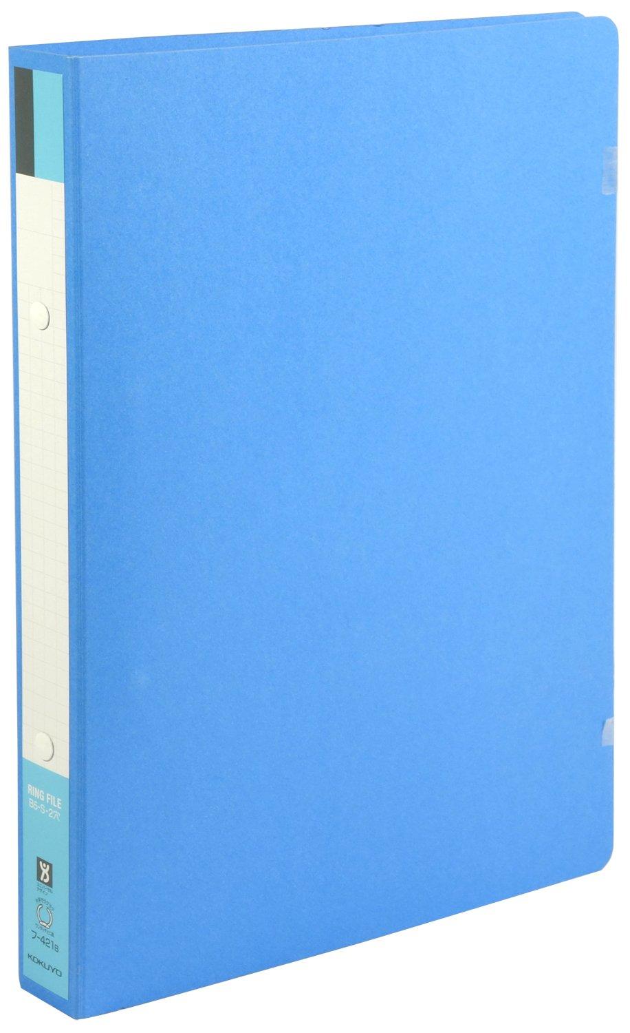 

KOKUYO File Ring File Board Cover B5 170 sheets capacity 2 holes Blue F-421B