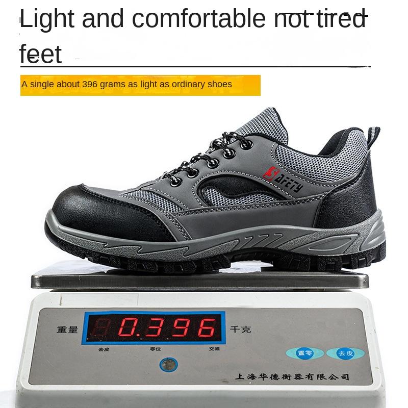 Labor Shoes Men's Standard Steel Head Construction Site Workshop Work Foot Protection Safety Shoes