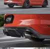 Carbon Fiber Dual Outlet Rear Lip Spoiler for 15-17 Ford Mustang