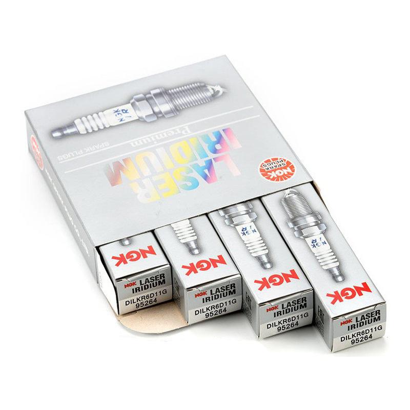 

NGK Laser Iridium High Ignitability Spark Plug DILKR6D11G 95264 for Mitsubishi Outlander 2.0 4J11 2.4 4J12 OE 1822A088 4 pcs
