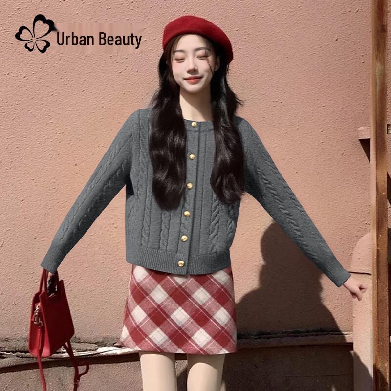 Women s Relaxed Fit Thick Knitted Cardigan Sweater XL