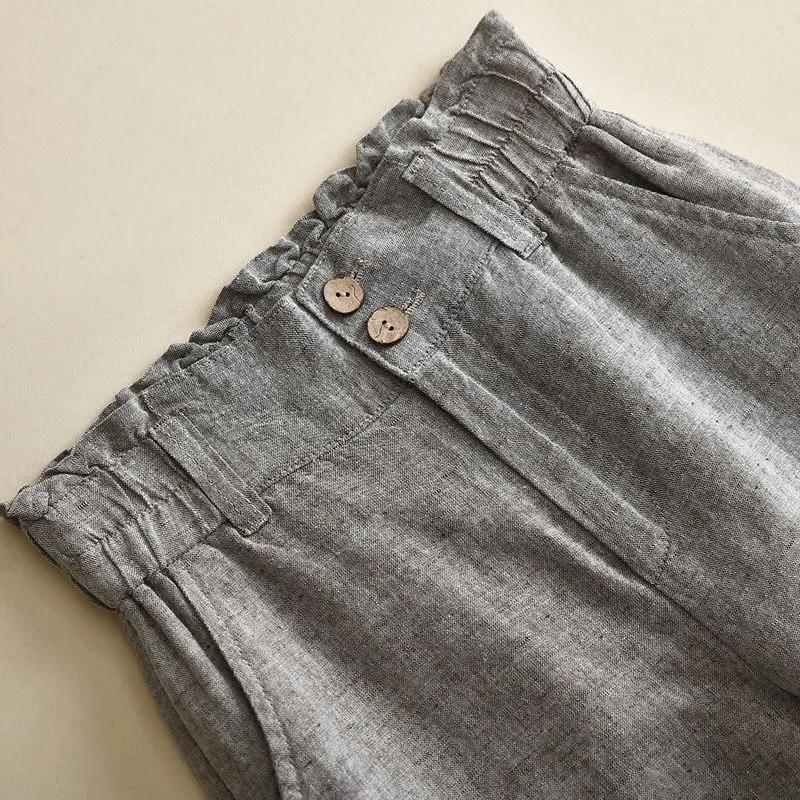 

Женские весенние брюки с высокой талией и драпировкой, свободные, широкие, прямые, повседневные брюки XXS серый