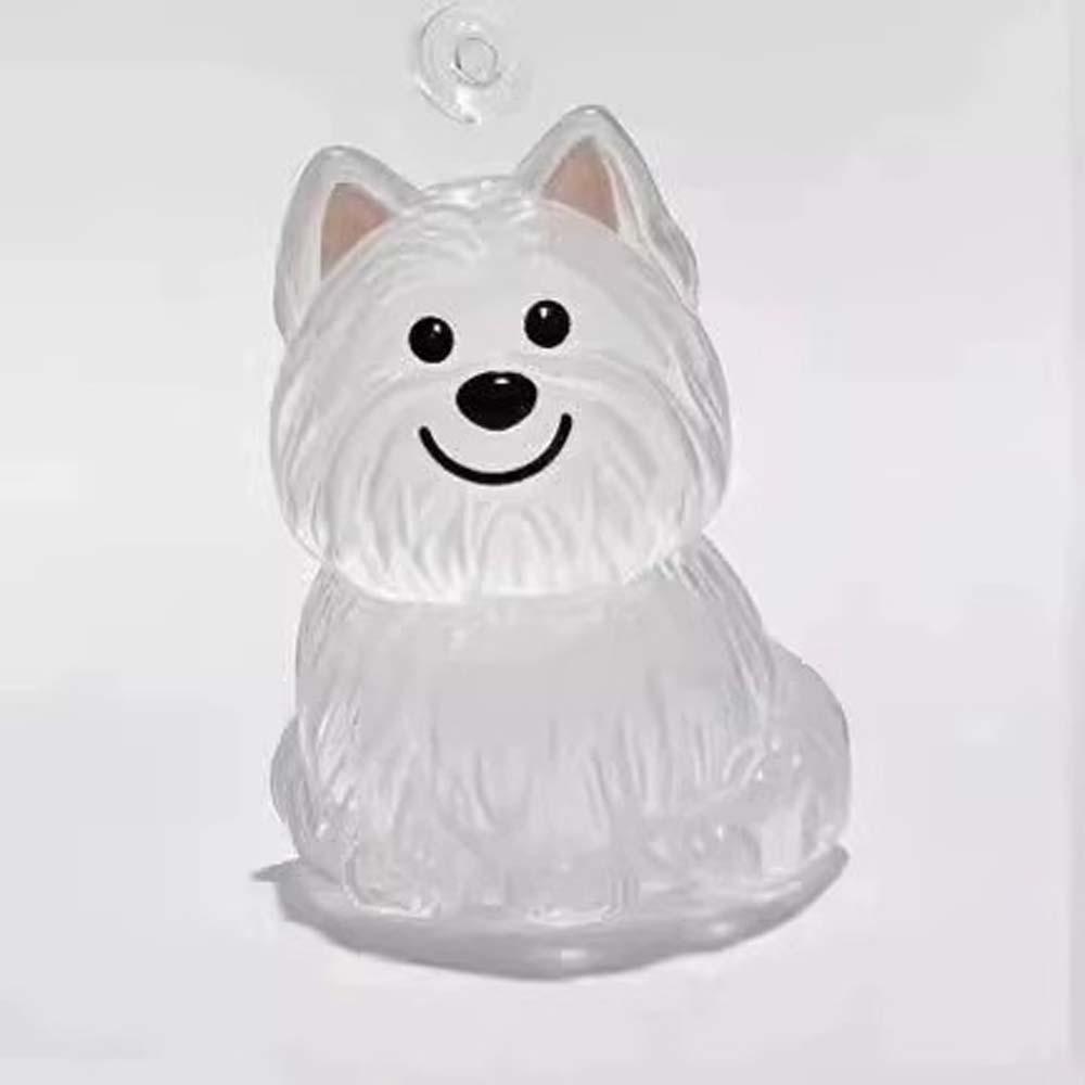 Hair Grooming Dog Hair Storage Box Transparent Puppy Pendants Cartoon Pet Hair Keychain  Backpack