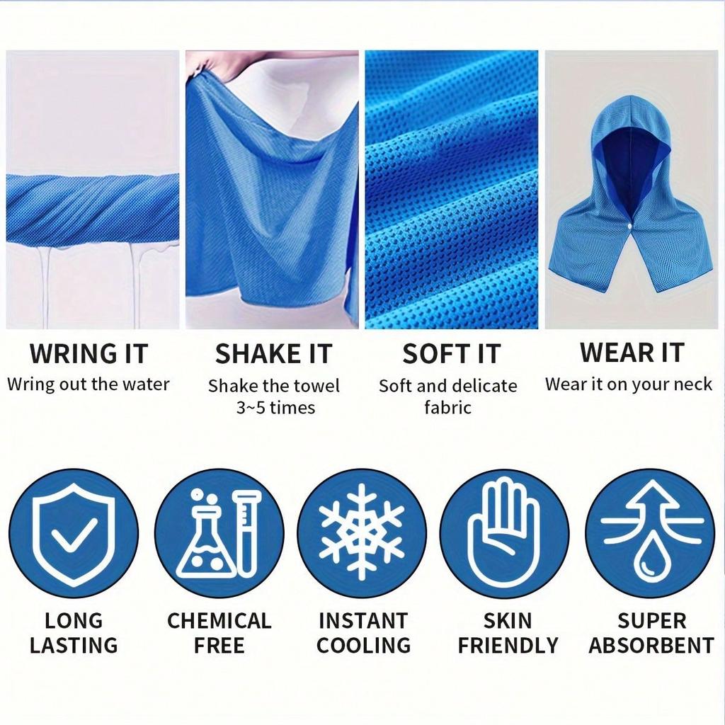 Summer sun protection, beach shawl, sweat absorbing, quick drying, fitness, hiking, fishing, cycling scarf