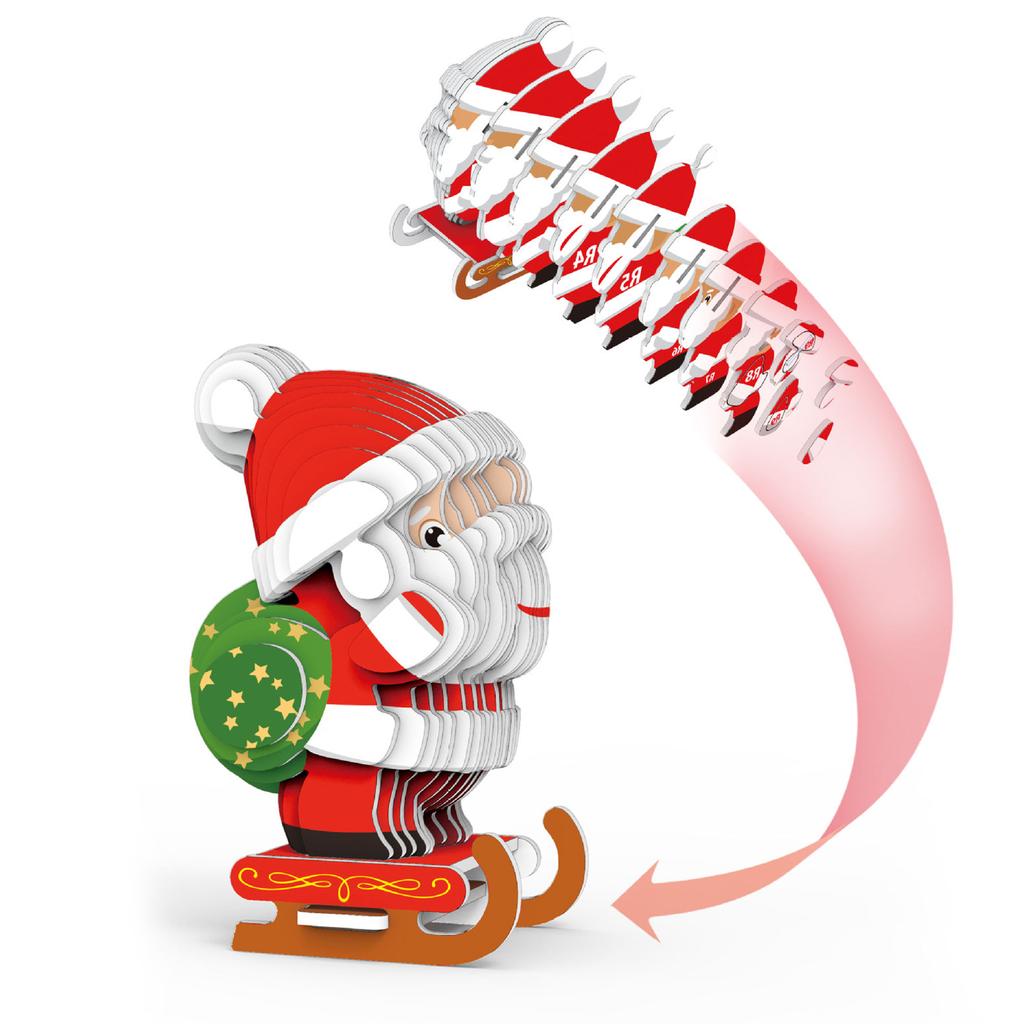 Santa Claus Eco Friendly 3D Paper Puzzle for Children