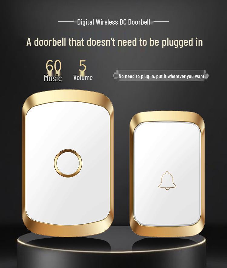 Ultra-Long Range Smart Wireless Doorbell with Dual Receiver & Elderly Call Button