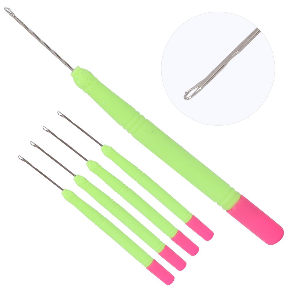 Plastic Hair Extension Crochet Hook Crochet Hair Tools Pulling Hook Needle for Braiding HairGreen