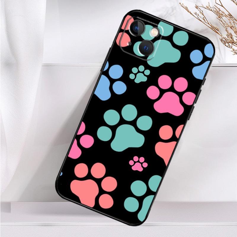 Cat Dog Paws Shockproof Case For iPhone 17 Pro Max 11 14 15 16 Plus 12 13 Mini 16e 17 Air Phone Cover