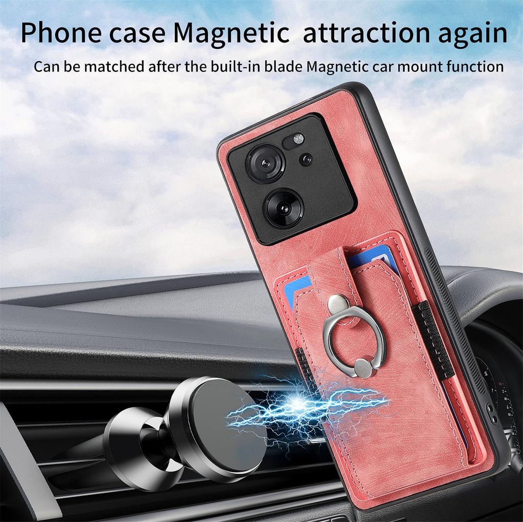D2 For Xiaomi 13T Pro/13T/Redmi K60 Ultra Ring Holder Kickstand Phone Cover Shockproof Phone Case