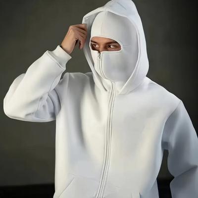 Yousheng Unisex Sturmhauben-Hoodie Warme lockere Kapuzenjacke mit Reißverschluss Lässige Jacke mit Gesichtsmaske für Herbst Winter Outdoor-Sportarten Streetwear