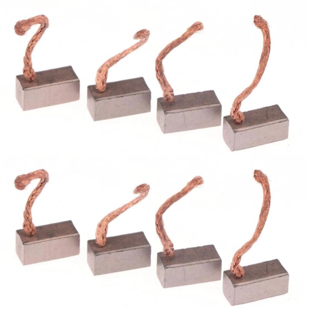 Set da 4 pezzi 6*6*12mm Spazzole di Carbone per Motore Elettrico Utensile Elettrico Soffiatore Ventola Fai-da-te Motore CC Accessori Spazzole di Carbone Sostituzione