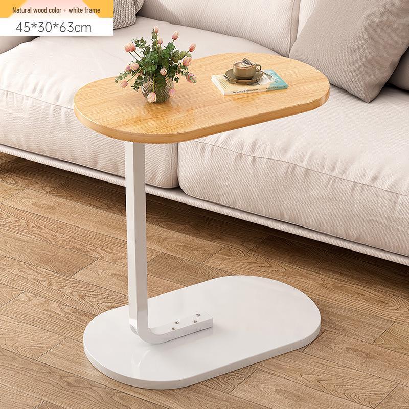 Minimalist Mobile Side Table with Storage for Sofa or Bedside