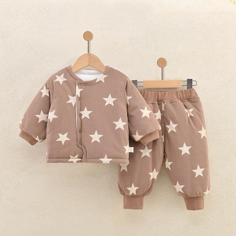 Cozy Winter Cotton Quilted Two-Piece Suit for Kids