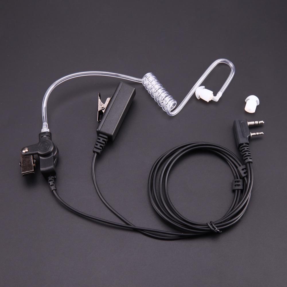 for Baofeng Kenwood UV-5R Radios Microphone Earphone Earbud Earpiece Headphone 2 Pin Covert Acoustic Tube Earpiece Headset Mic