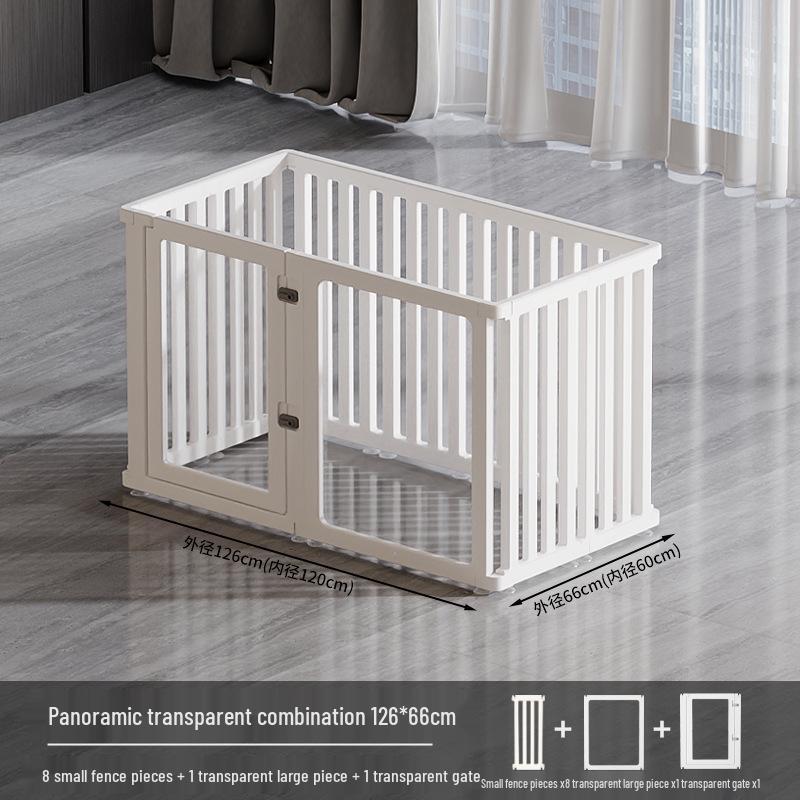 75cm Tall Transparent Acrylic Dog Fence - Indoor Pet Barrier & Modular Cage