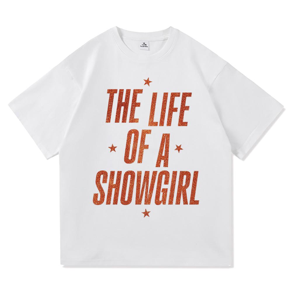 

Album The Life of A Showgirl T Shirt Fashion Men/Women Aesthetic T-Shirt Unisex High Quality Vintage Cotton Tees Shirts S
