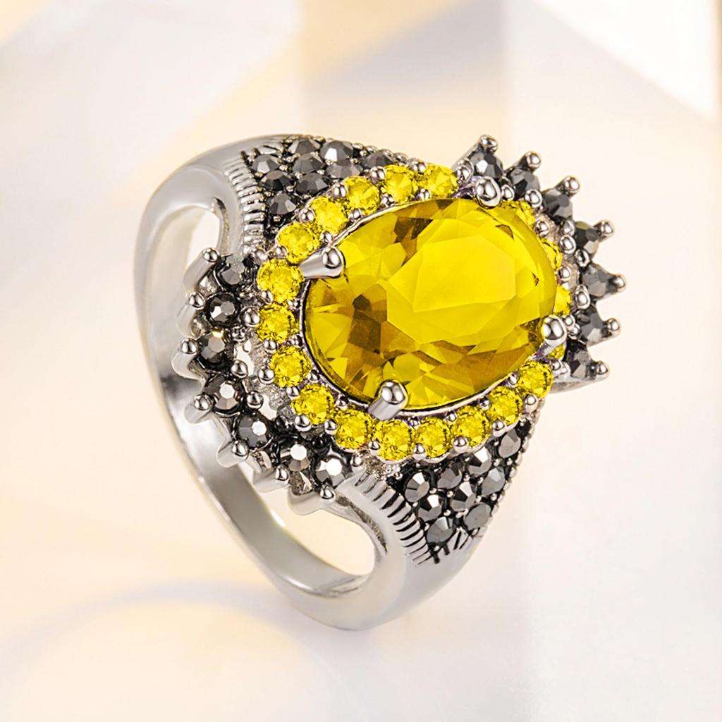 Inel cu pietre prețioase tailandez retro din argint Wish: Design Exagerat cu Rodie Roșie Mină Neagră