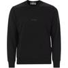 Ribbed Collar Crew Neck Long Sleeve Sweatshirt Men Sweatshirt Black K1S1561006-65S0083-V0029