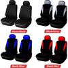 4PCS Car Seat Covers, Automotive Interior Full Set Non-Slip Waterproof Seat Cushion Protectors for Front Seats with Headrest Covers, Universal for