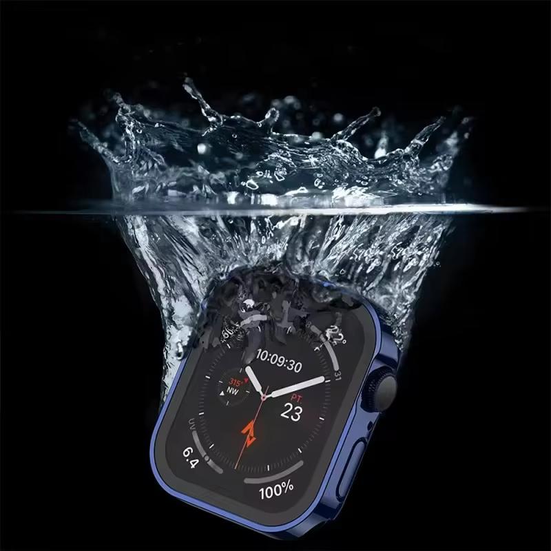 Waterproof Case for Apple Watch 7 8 9 45mm 41mm Screen Protector Glass+Cover iWatch 11 10 42mm 46mm 5 SE 6 44mm 40mm Accessories