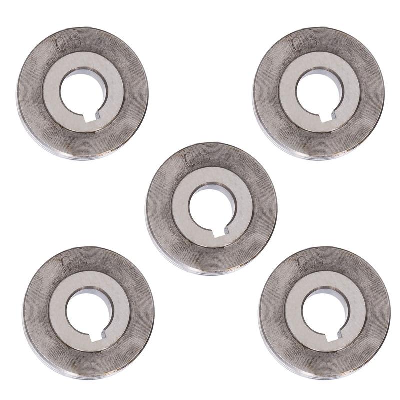 5Pcs Welder Wire Feed Roller 0.8‑1.0mm Groove Feeding Guide Wheel for OTC Welding Machine