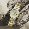 Mens Quartz Watch Waterproof Luminous Display Week/Date Stainless Steel Strap Casual Wristwatches