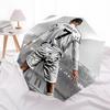 Soccer Player, Stadium- Automatic Opening and Closing, 8-rib Structure Portable Umbrella, Suitable for Men and Women In All Seasons - Perfec
