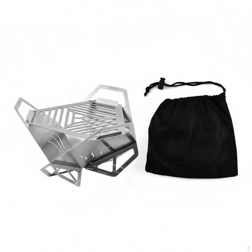Stainless Steel FirePowered Campfire Cooker Lightweight Portable Camp