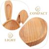 Easter Wooden Serving Tray Easter Charcuterie Board Easter Bunny Egg Plates Dishes Cheese Display Food Dish for Butcher Block Vegetables Fruit Salad
