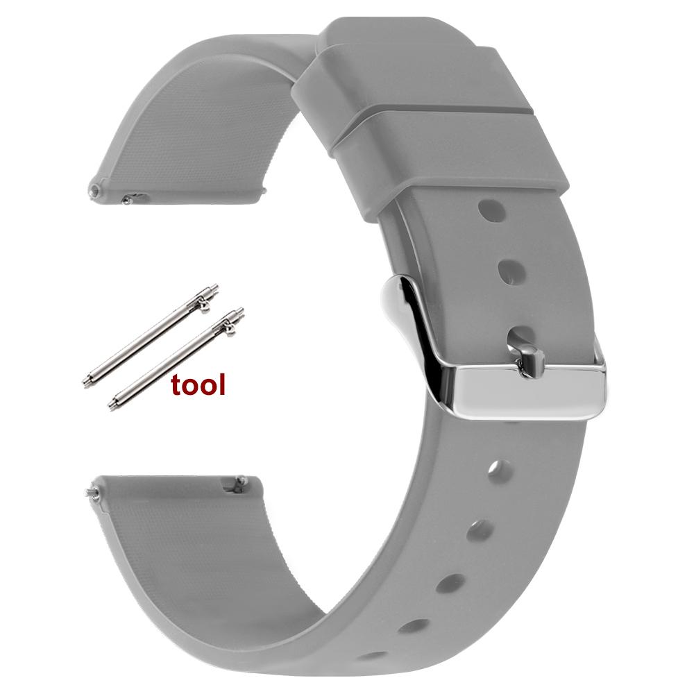 Soft Silicone Watch Strap 16mm 18mm 20mm 22mm 24 for Omega Wristband Quick Release Candy Color Watchbands for Men Women Bracelet