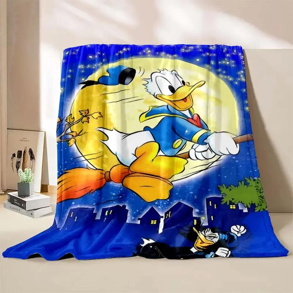 Potdemiel Cartoon Donald Duck Blanket Kids Throw Office Thick Nap Blanket Warm Home Sofa Decor Throw Unisex Kids Boy Girl Gift