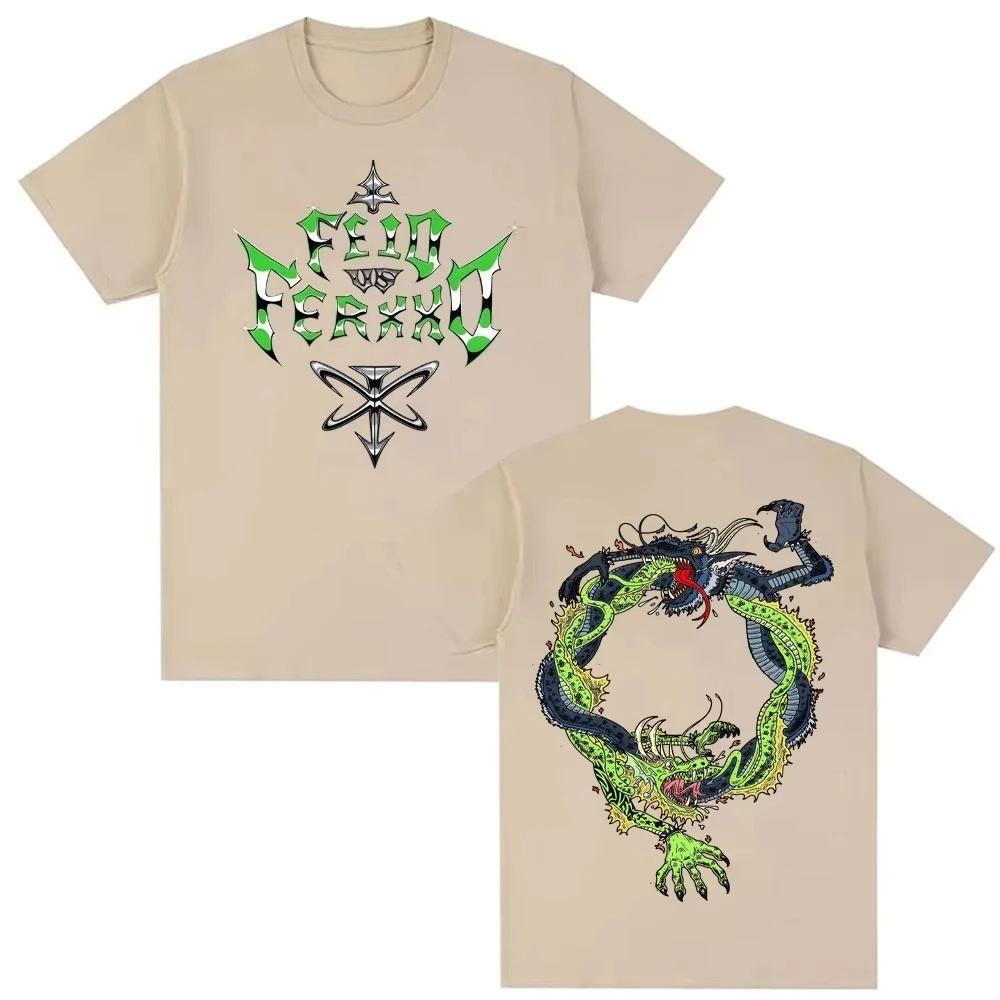 

Hip Hop Short Sleeve T Shirt Rapper Feid Vs Ferxxo Fallxo Tour 2026 Graphic Tee Shirt Unisex Women Fashion Casual Oversized Tshirt S