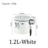 Stainless Steel Coffee Sealed Can Coffee Bean Storage Can with Date Tracker  with Spoon One Way Exhaust Preservate Cafe Use