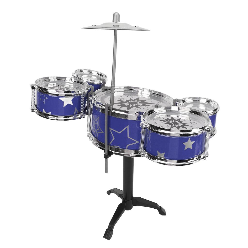 Kleinkind Jazz Schlagzeugset Hand-Auge-Koordination Hohe Sicherheit Robustes ABS Einfache Montage Kinder Schlagzeugset für