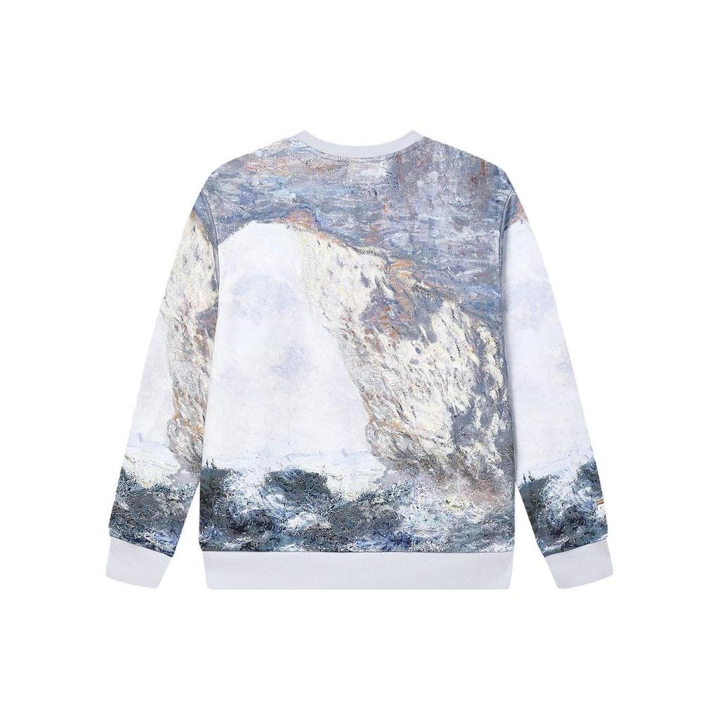 Fila X THE MET Collaborative Series Logo Oil Painting Pattern Hoodie Men Tops F11M348220F-ZA