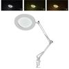 10X Vergrootglas met LED-licht Flexibele Arm Helderheid   3 Kleuren Werkbanklamp met Clip