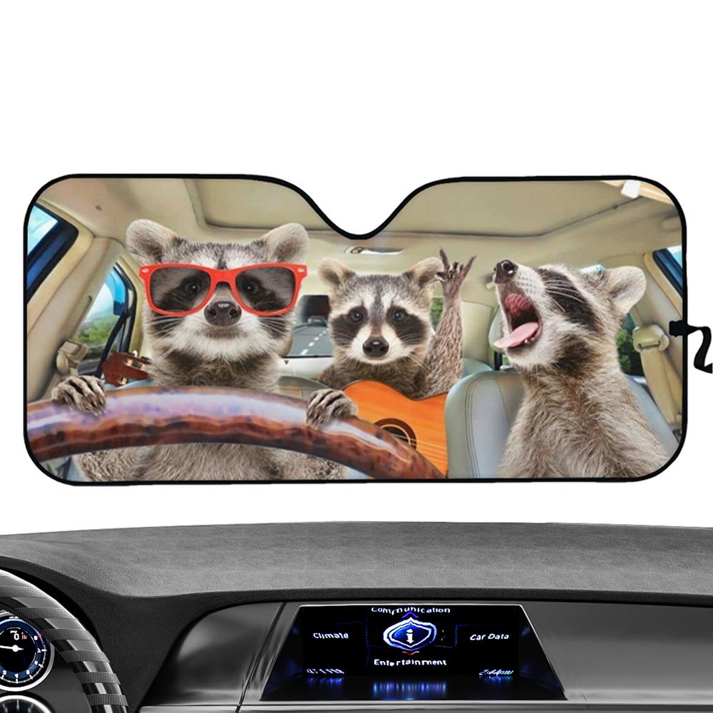 Sun Cover For Car Windshield Foldable Cute Funny Pattern Car Sun Shade Heat Insulation Cooling Front Windshield Sun Shade For зелёный