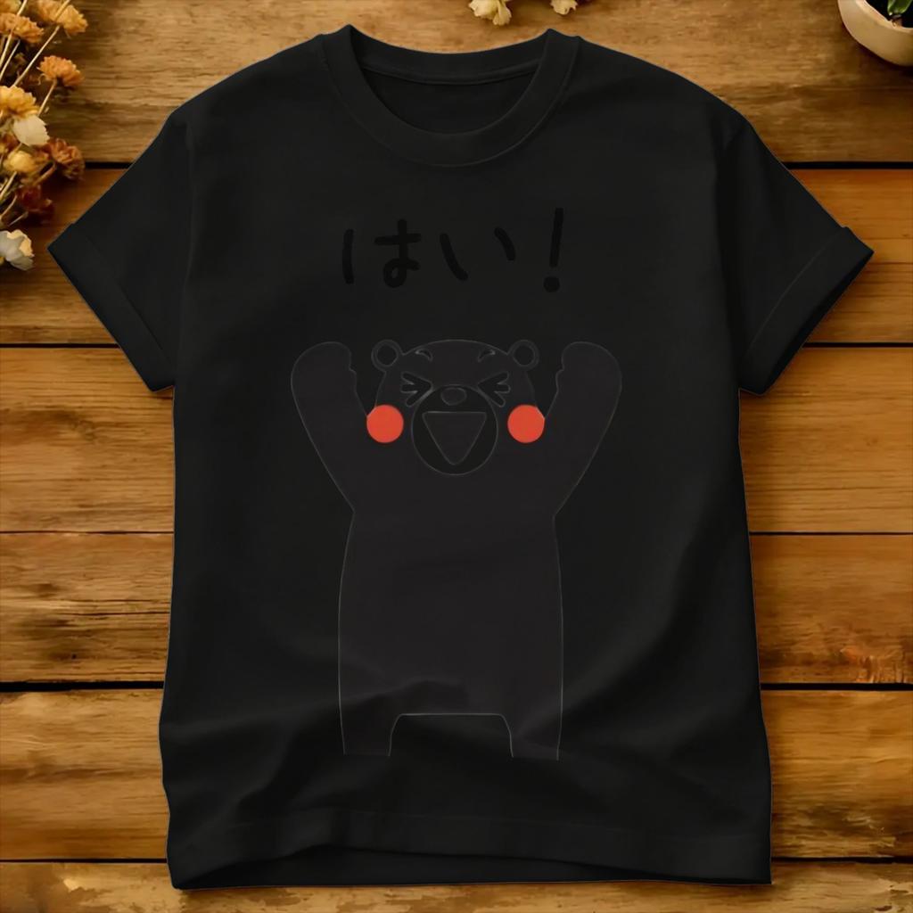 Kumamon T-Shirt Unisex Streetwear T-Shirts Sommer Rundhals Hip Hop T-Shirt Günstige Übergrößen Kleidung