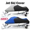 Motorboat Jet Ski Trailerable Cover 600D Waterproof Motor Boat Cover For Yamaha WaveRunner EXR VX Cruiser For Sea Doo GTI