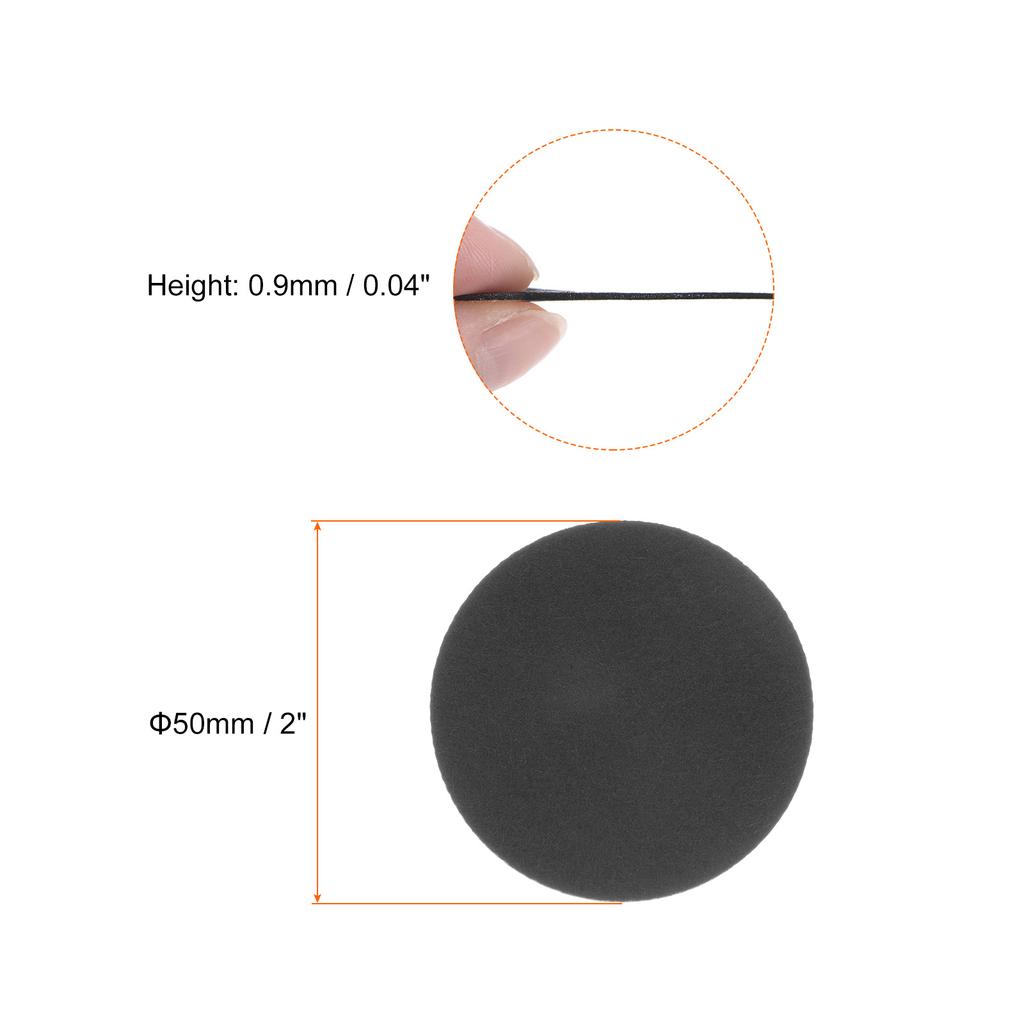 30-240pcs 12-100mm Round Adhesive Felt Circles Pre Cut Felt Craft Stickers Non-Woven Mini Felt Fabric Circles for DIY Sewing