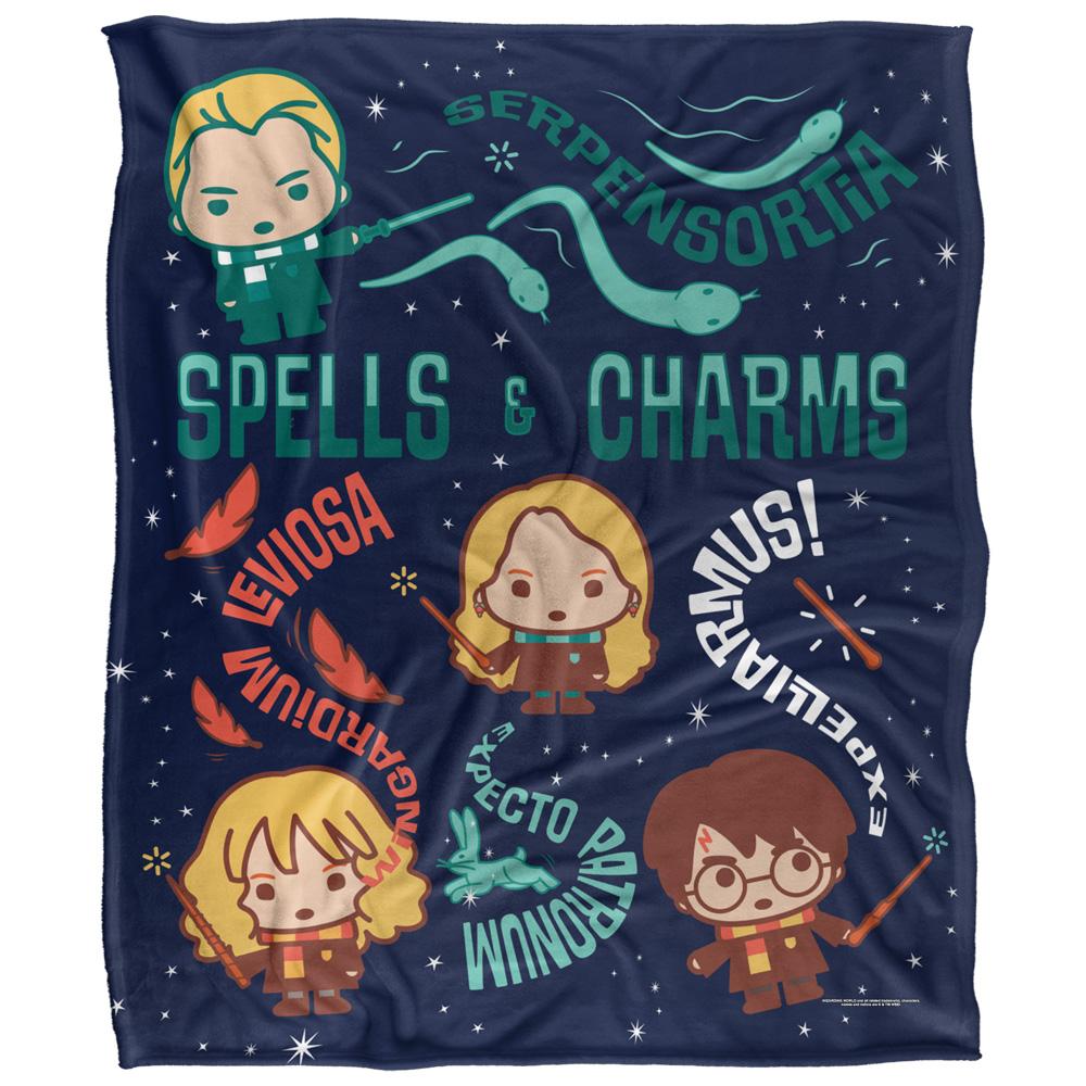Harry Potter Spells & Charms Chibi Blanket