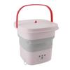10.5L Small Washing Machine Fully Automatic Blue Lighting Deep Cleaning Foldable Washer for Apartment Dormitory Hotel