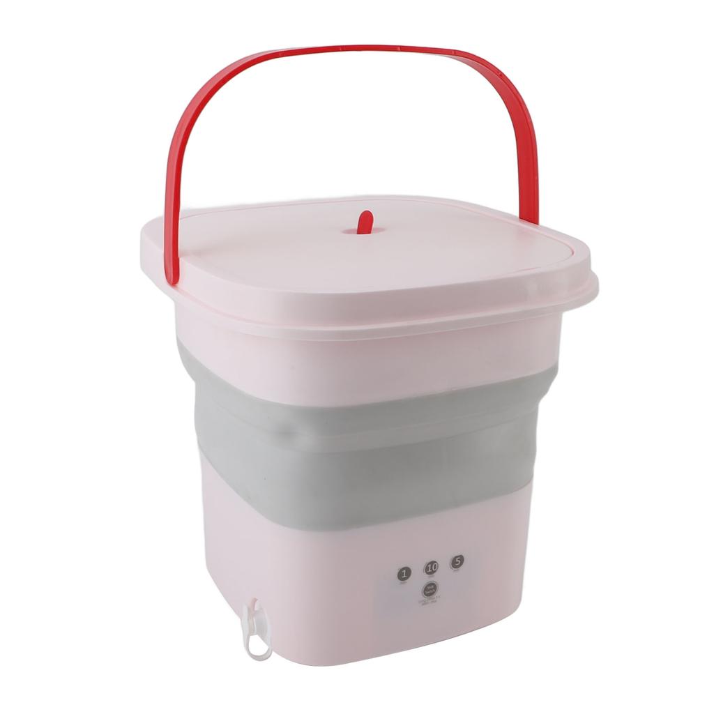 10.5L Small Washing Machine Fully Automatic Blue Lighting Deep Cleaning Foldable Washer for Apartment Dormitory Hotel