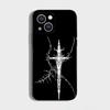 Cyber Sigil Cross line Phone Case For iPhone 16,15,14,13,12,11 Plus,Pro Max,XS,X,XR,SE,Mini,8,7,Soft Silicone Black Cover