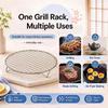 Stainless Steel Round Cooling Baking Rack Food Grade Wire Grid Tray for Oven Baking Cake Cookie Kitchen Baking Tools