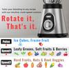 750W Smoothie Blender with 48oz Glass Jar, Ice Crushing & Shakes, 6 Stainless Steel Blades