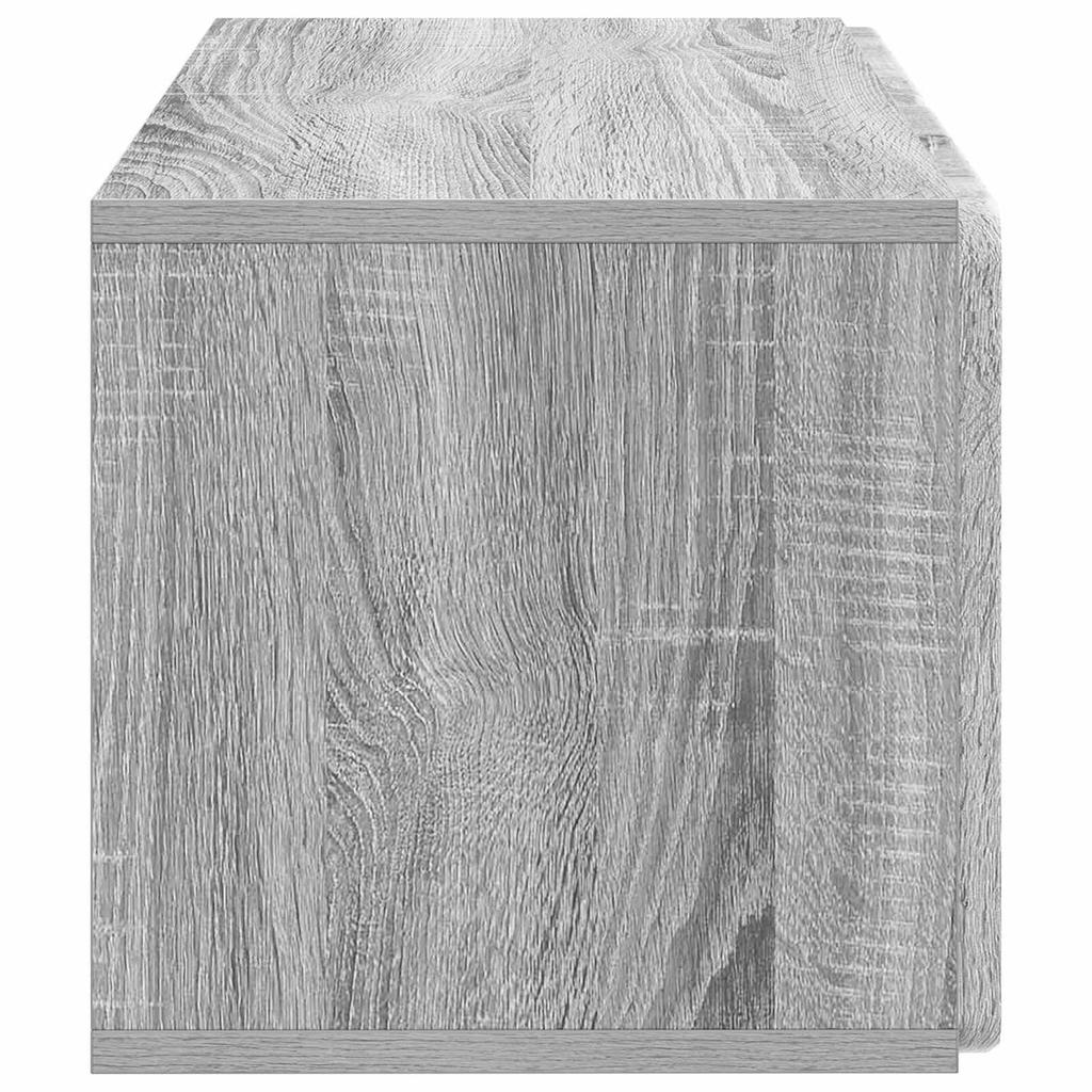 Wall Mounted TV Cabinet Grey Sonoma 59.5 X 31 X 30 Cm